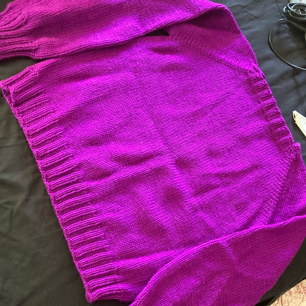 Hand knitted Women's Purple Sweater